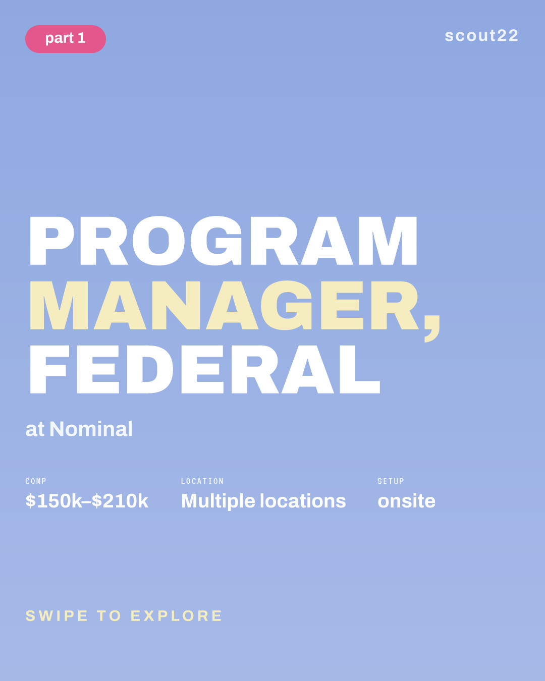Program Manager, Federal at Nominal
