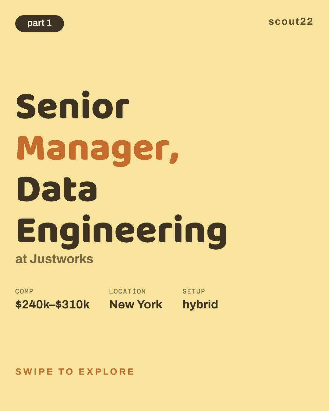 Senior Manager, Data Engineering at Justworks