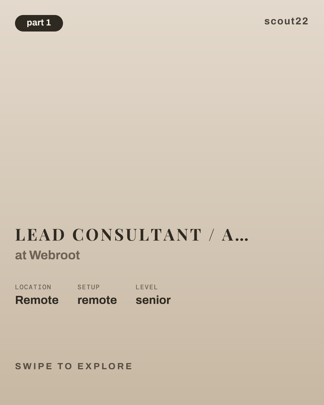 Lead Consultant / Architect - Document Control and Engineering Information Management (m/f/d) at Webroot