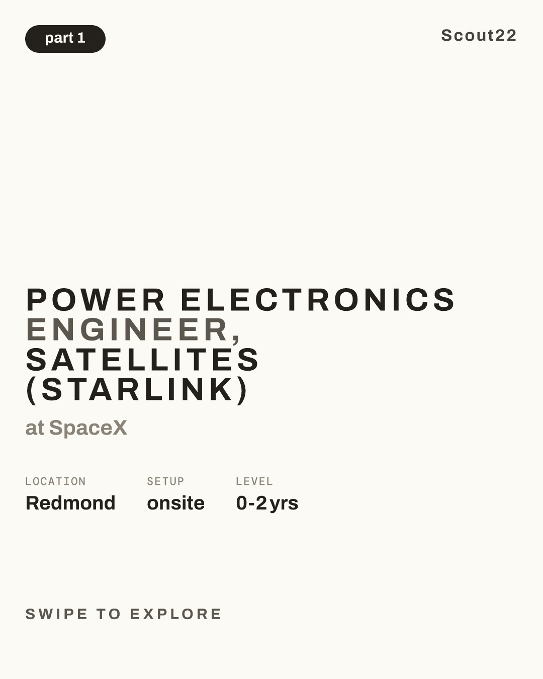 Power Electronics Engineer, Satellites (Starlink) at SpaceX
