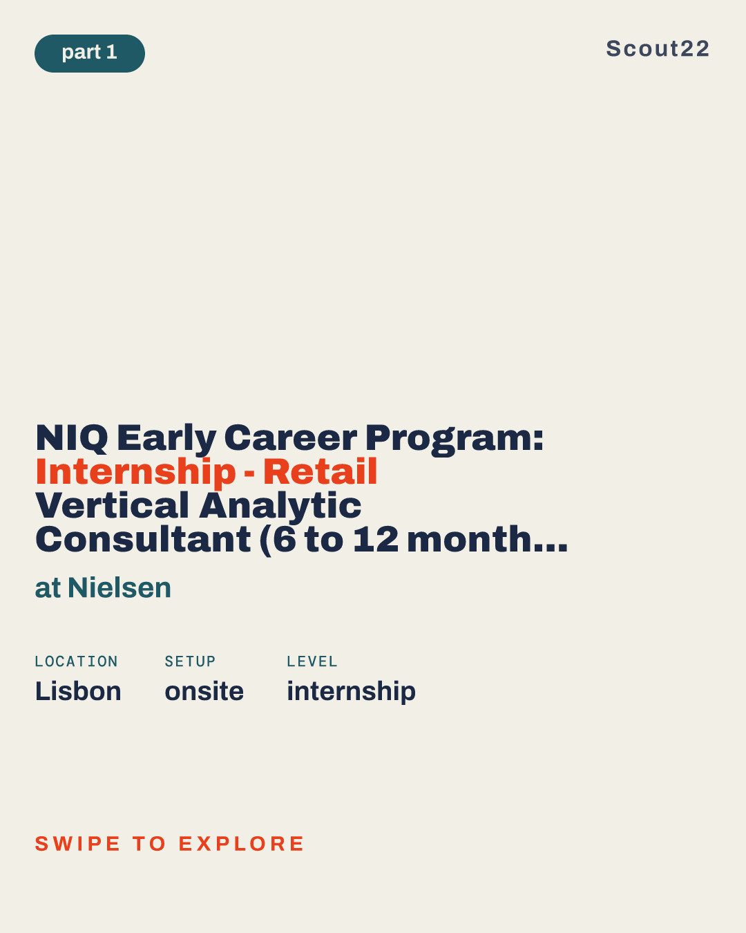 NIQ Early Career Program: Internship - Retail Vertical Analytic Consultant (6 to 12 months) at Nielsen