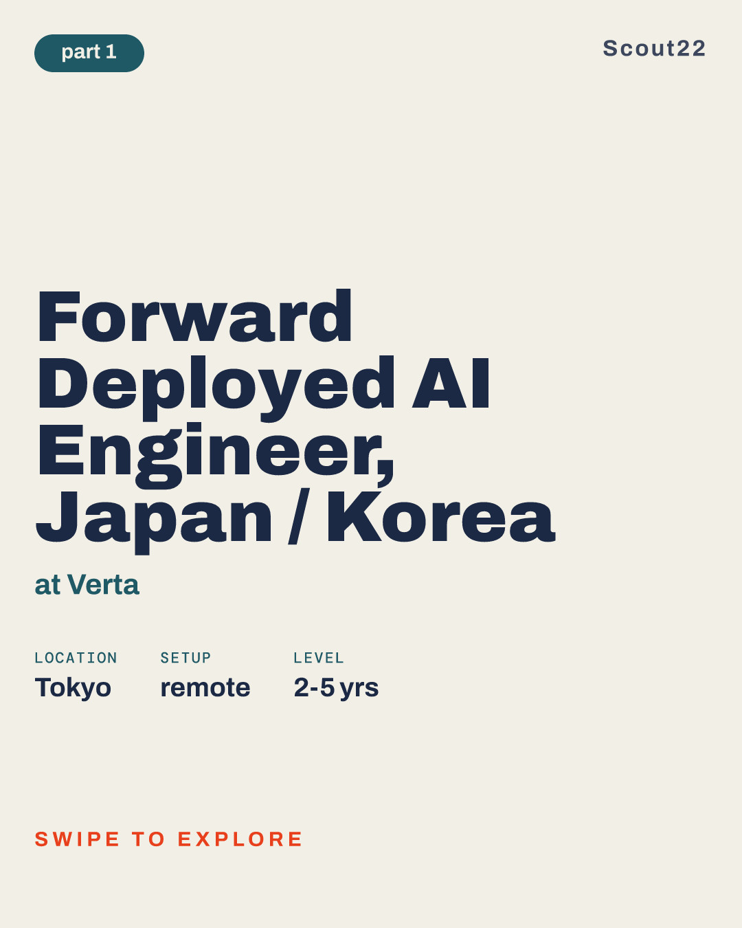 Forward Deployed AI Engineer, Japan / Korea (Senior/Principal Level) at Verta