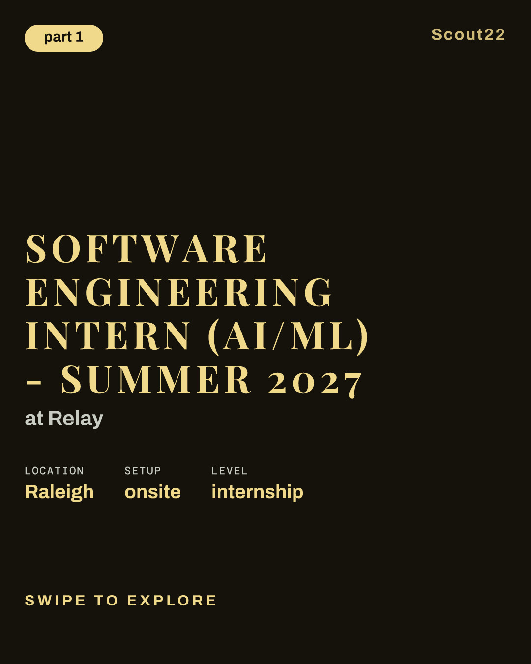 Software Engineering Intern (AI/ML) - Summer 2027 at Relay