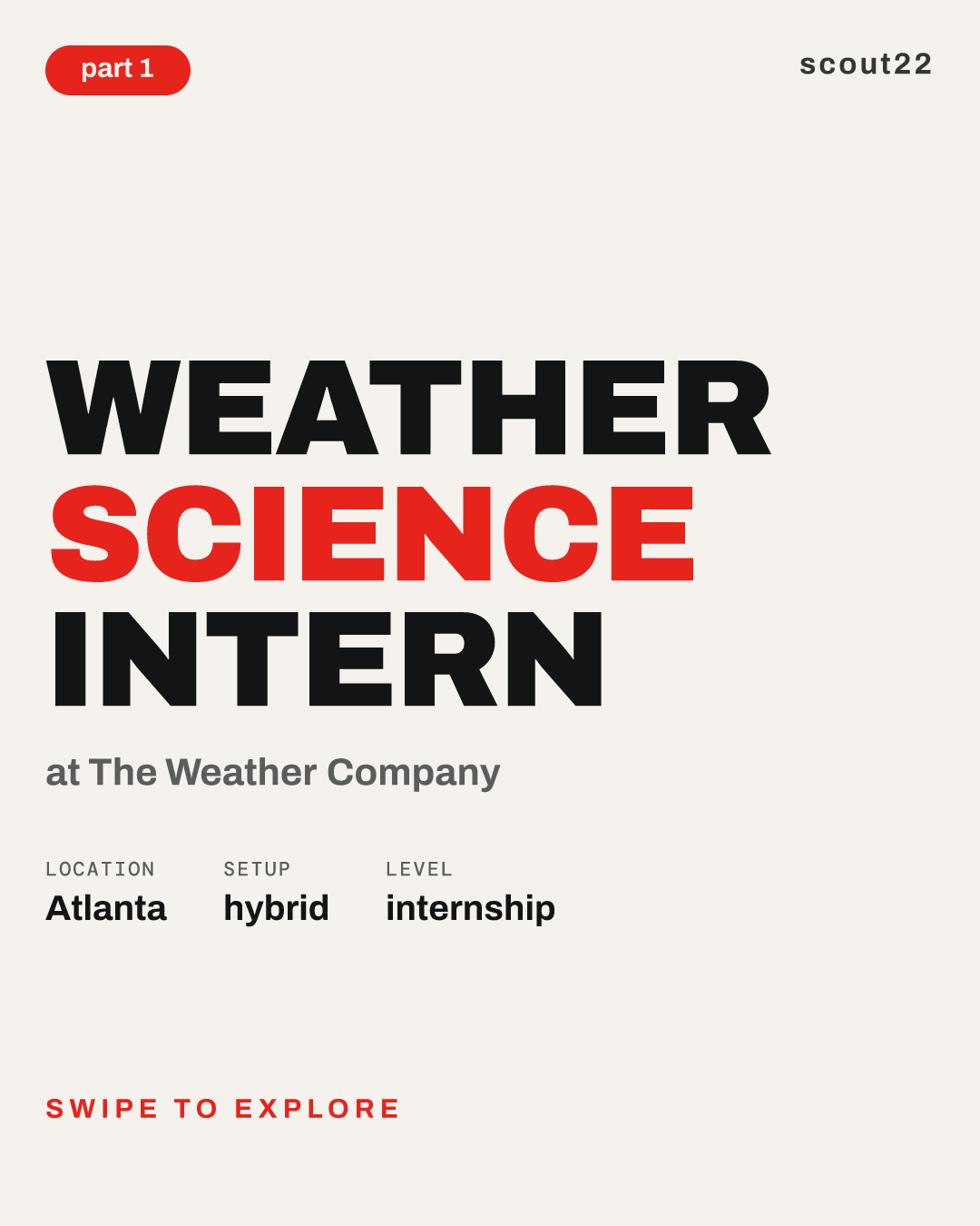 Weather Science Intern at The Weather Company
