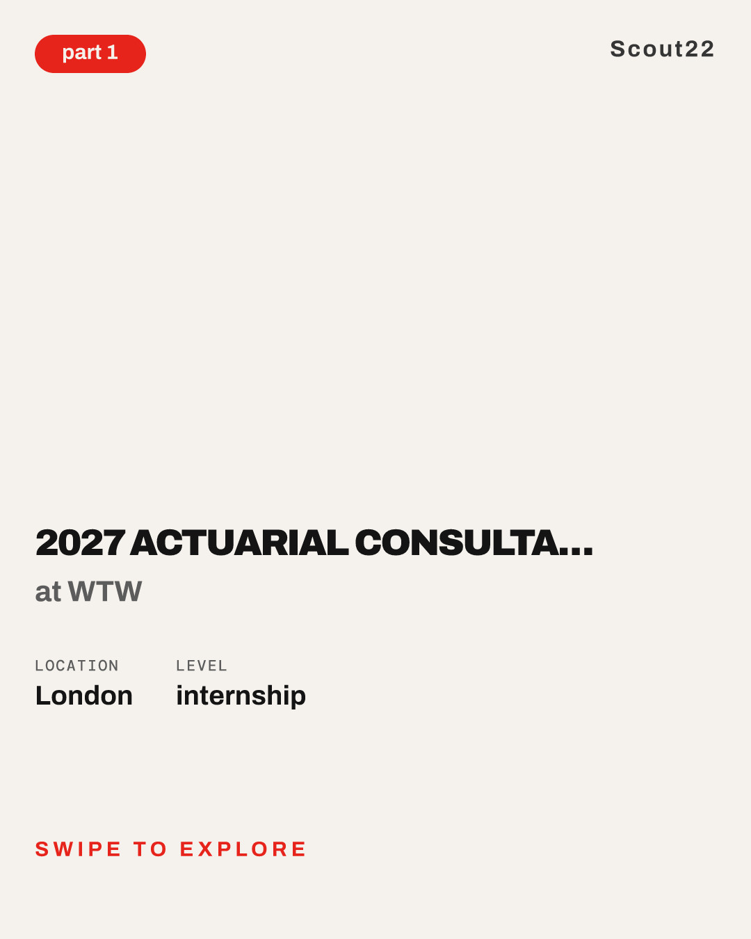 2027 Actuarial Consultant Internship Programme – P&C Insurance, London/Reigate at WTW