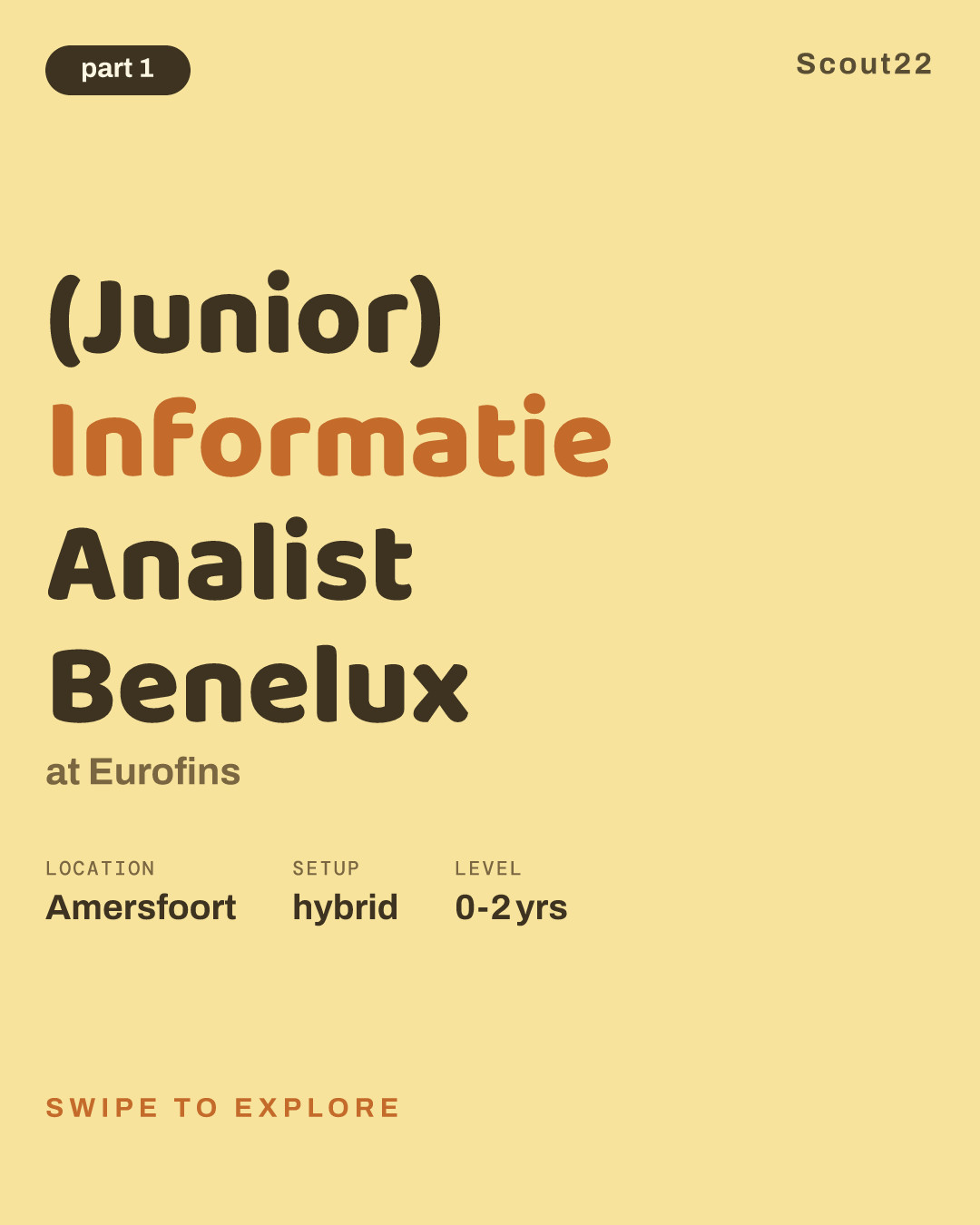 (Junior) Informatie Analist Benelux at Eurofins