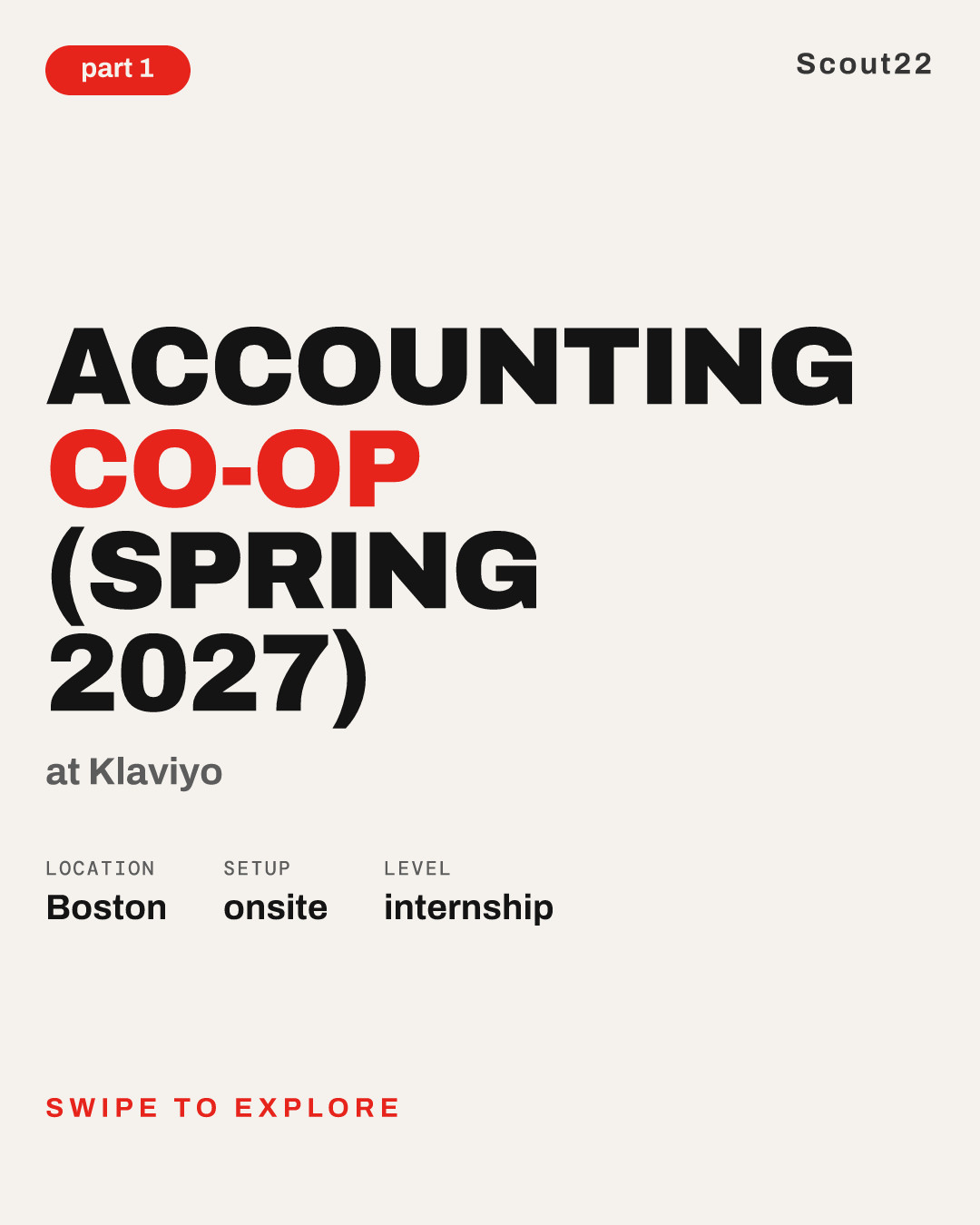 Accounting Co-op (Spring 2027) at Klaviyo