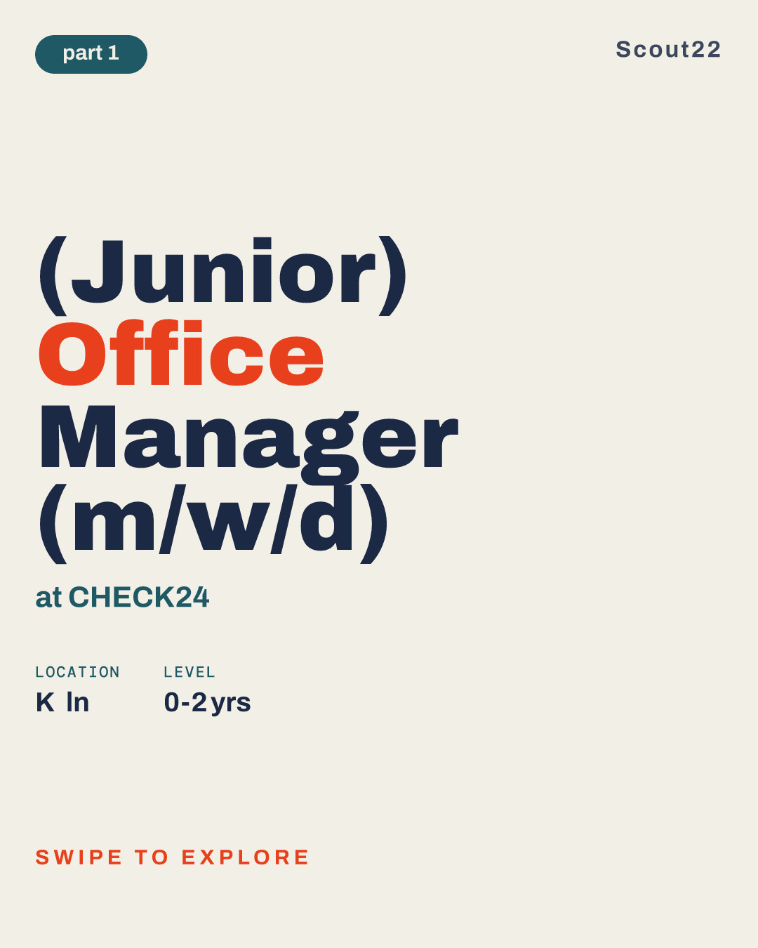 (Junior) Office Manager (m/w/d) at CHECK24