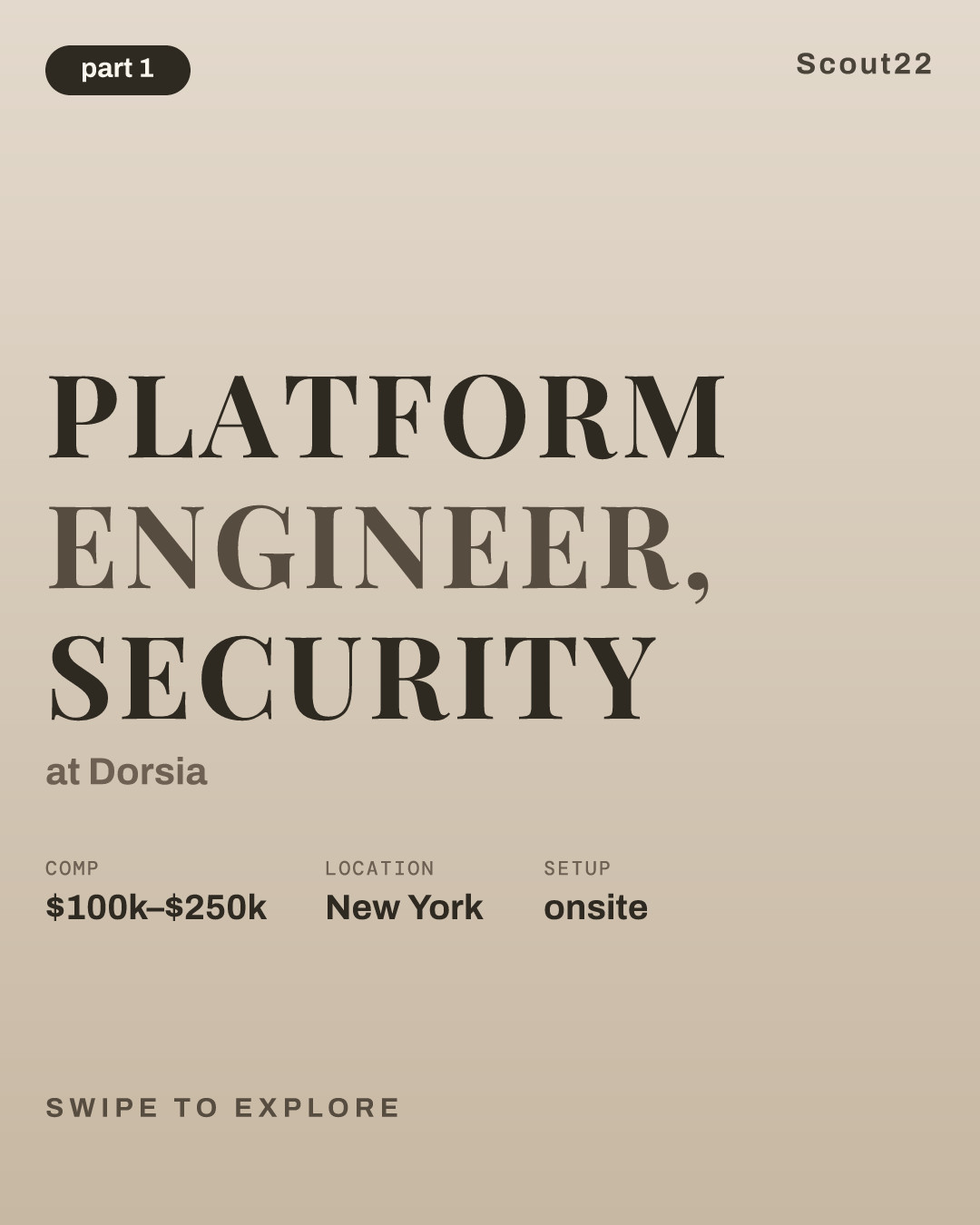 Platform Engineer, Security at Dorsia