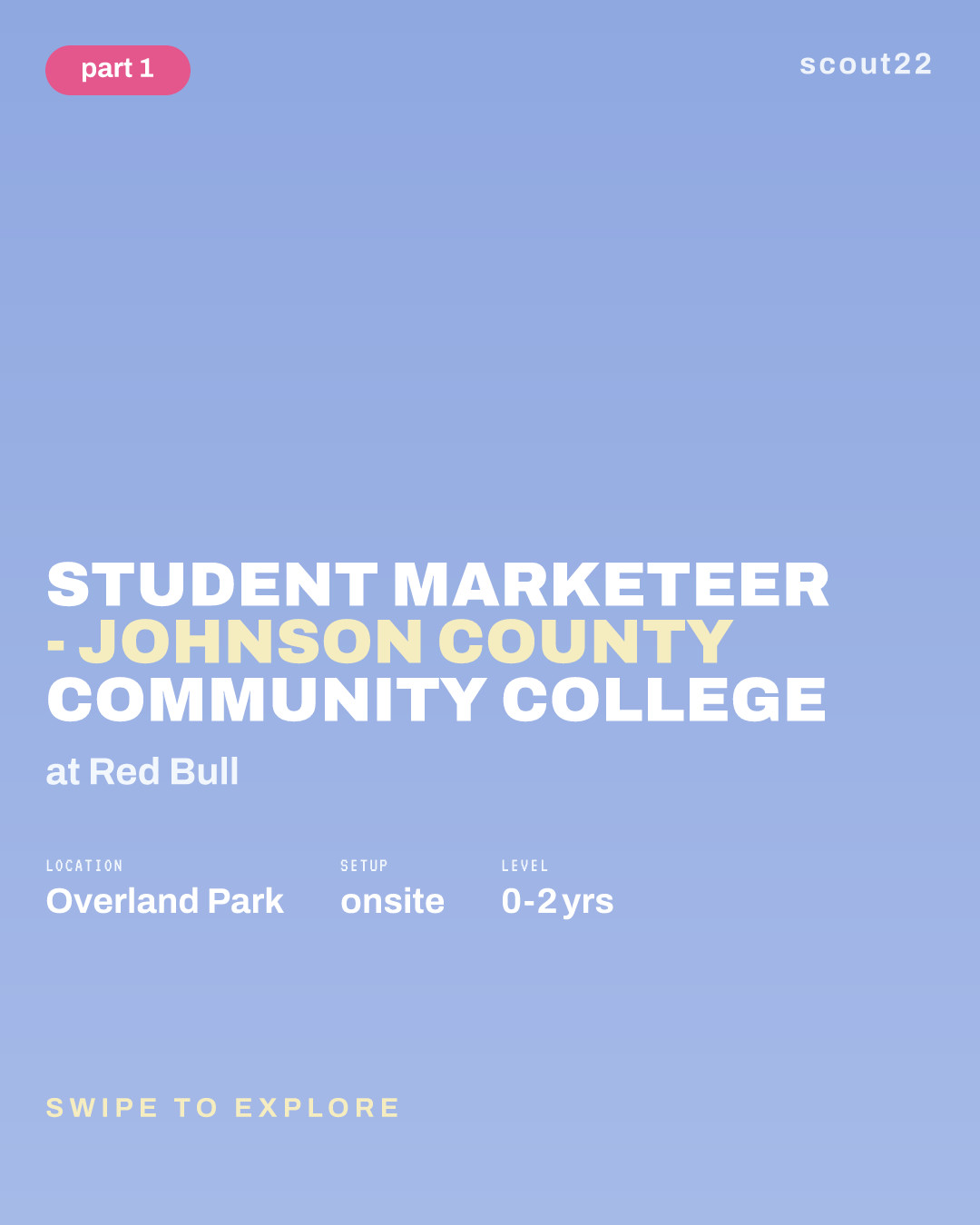 Student Marketeer - Johnson County Community College at Red Bull
