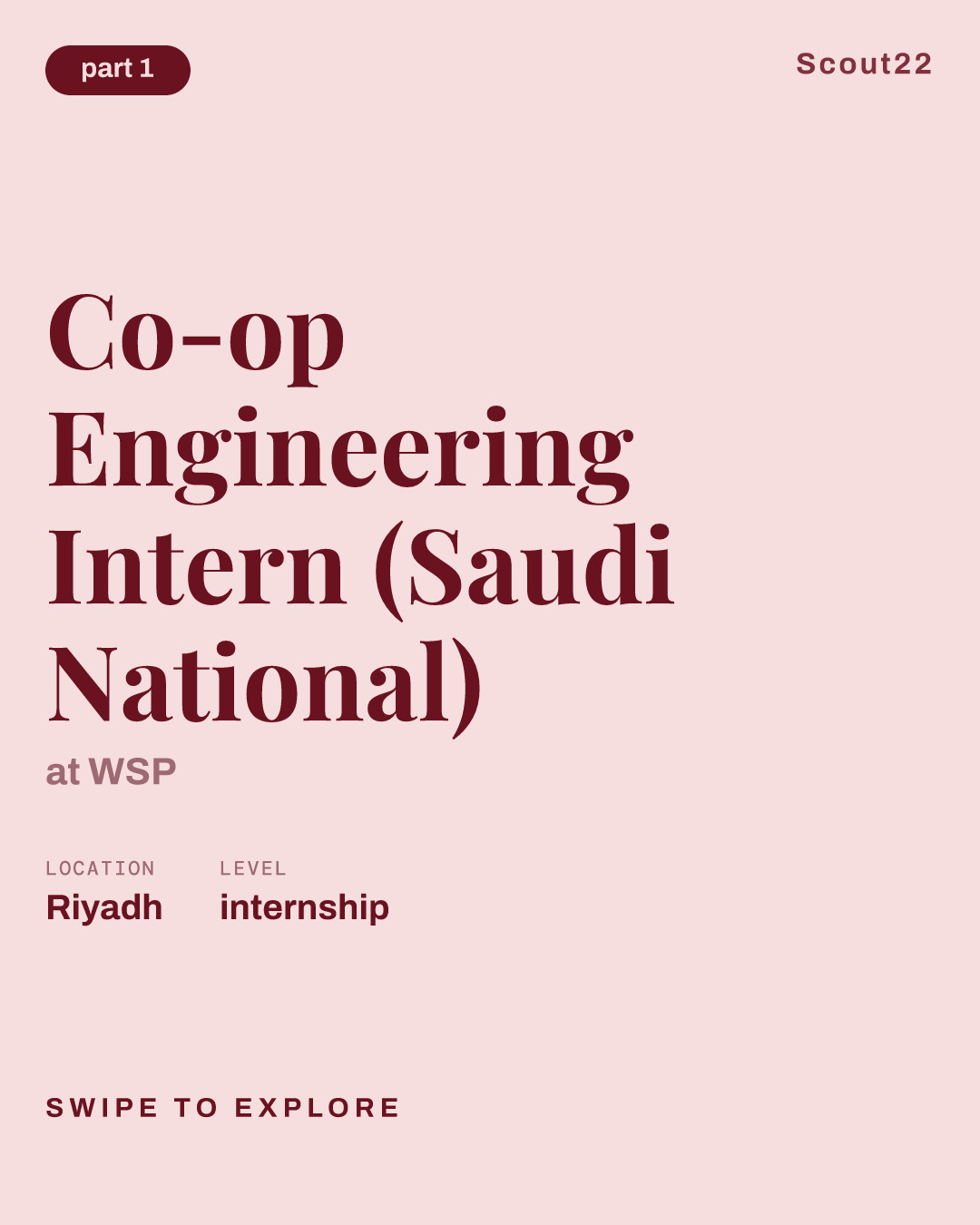 Co-op Engineering Intern (Saudi National) at WSP