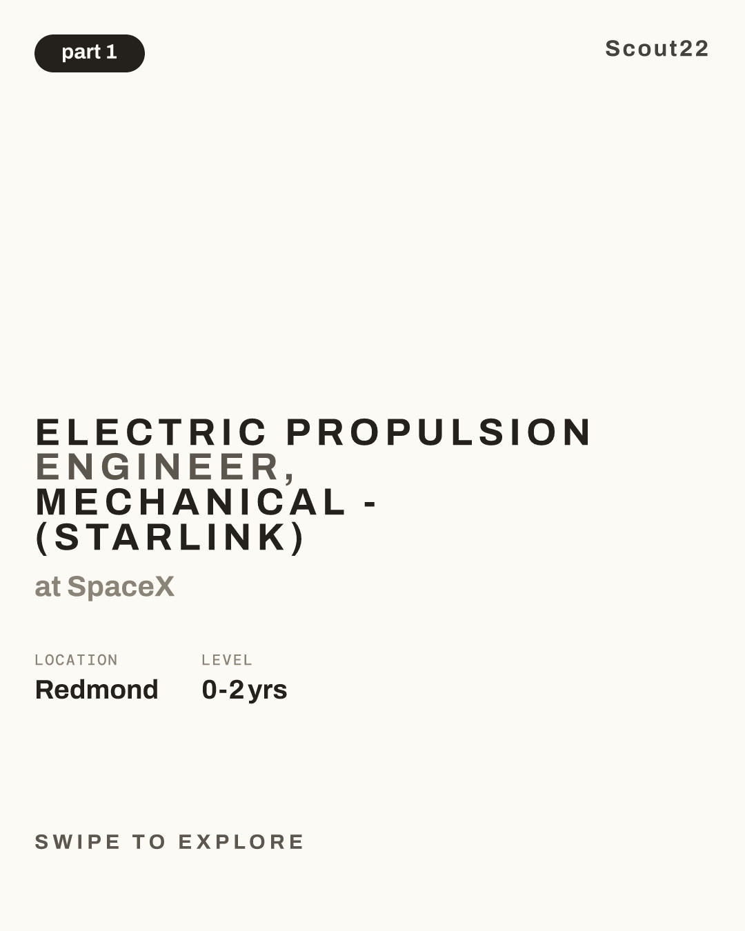 Electric Propulsion Engineer, Mechanical - (Starlink) at SpaceX