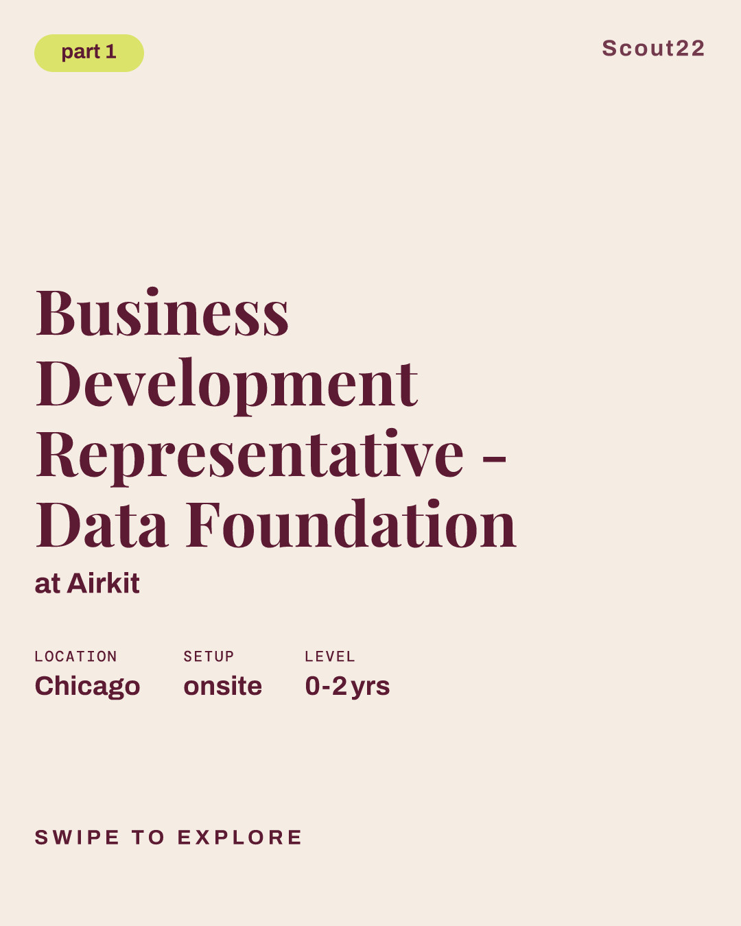 Business Development Representative - Data Foundation at Airkit