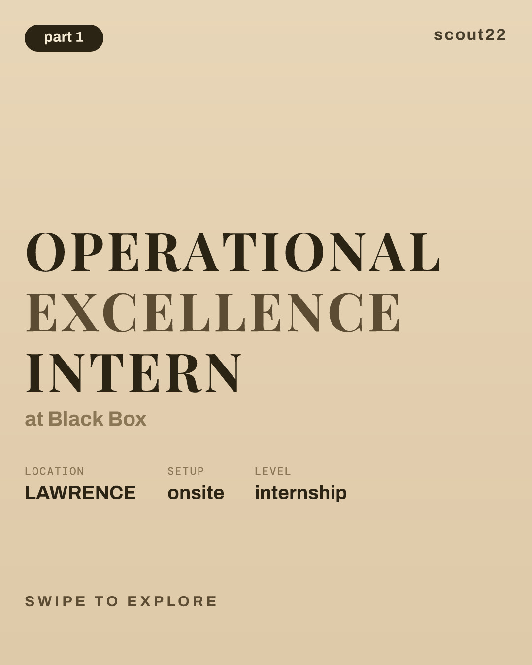 Operational Excellence Intern at Black Box