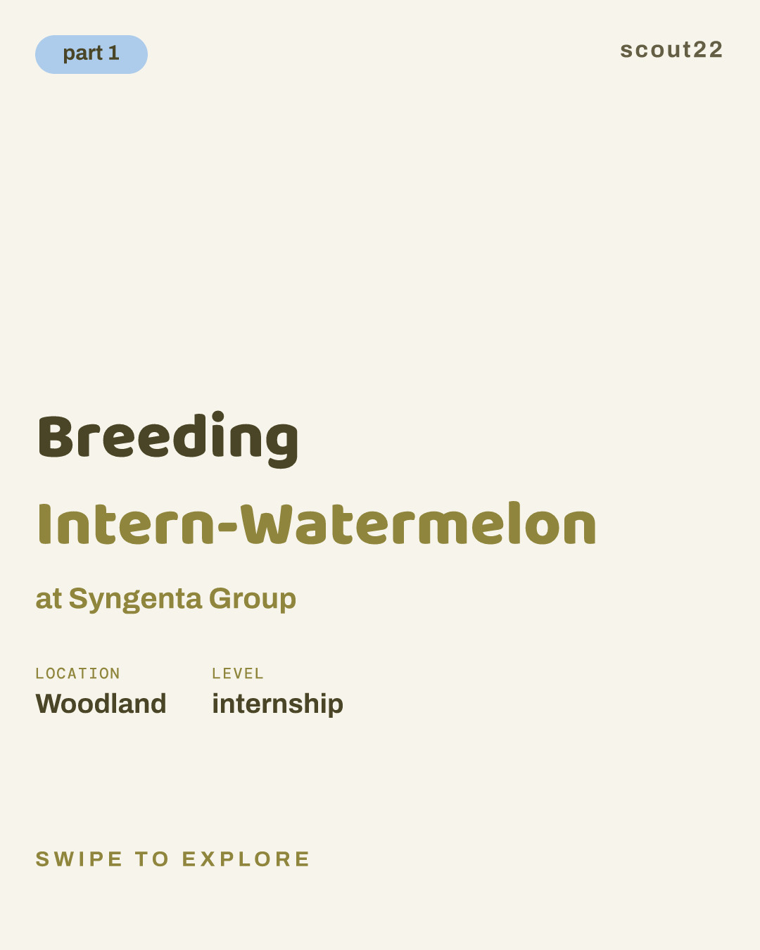 Breeding Intern-Watermelon at Syngenta Group