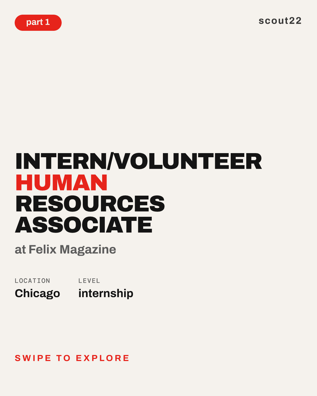 Intern/Volunteer Human Resources Associate at Felix Magazine
