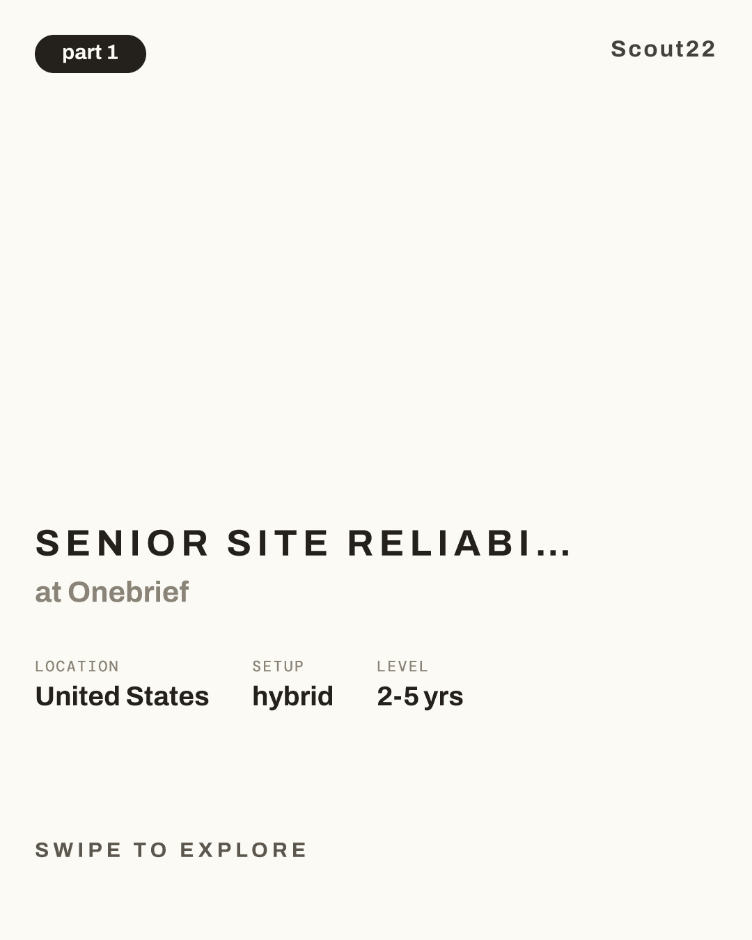 Senior Site Reliability Engineer (Arlington, VA) - Secret Clearance Required - Relocation Provided at Onebrief