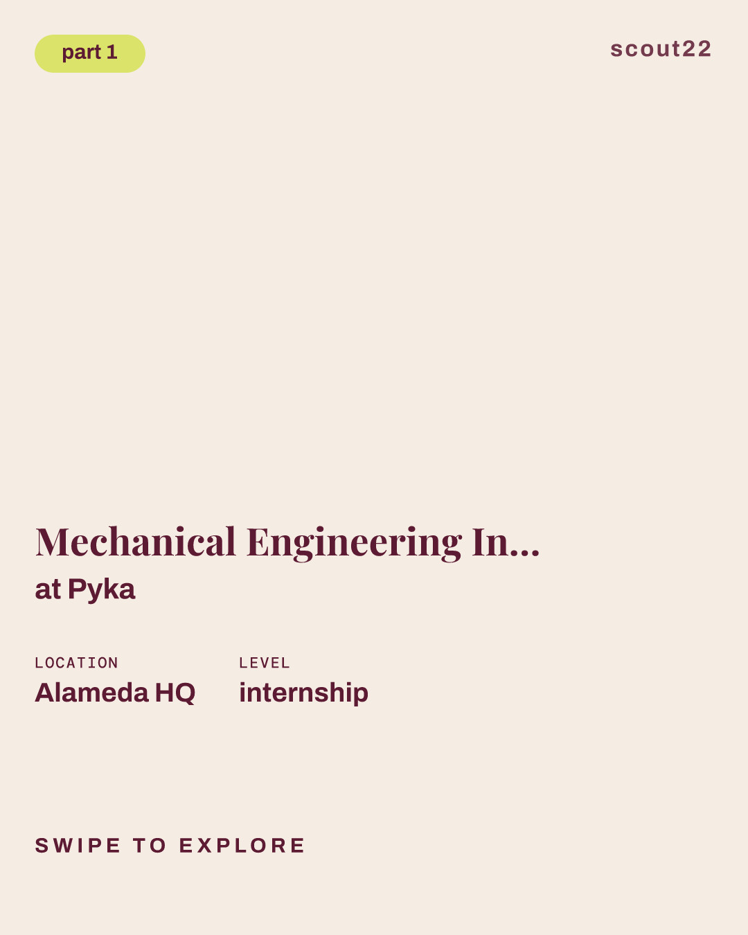 Mechanical Engineering Internship - Winter/Spring 2027 (Dropship, Early Interest) at Pyka