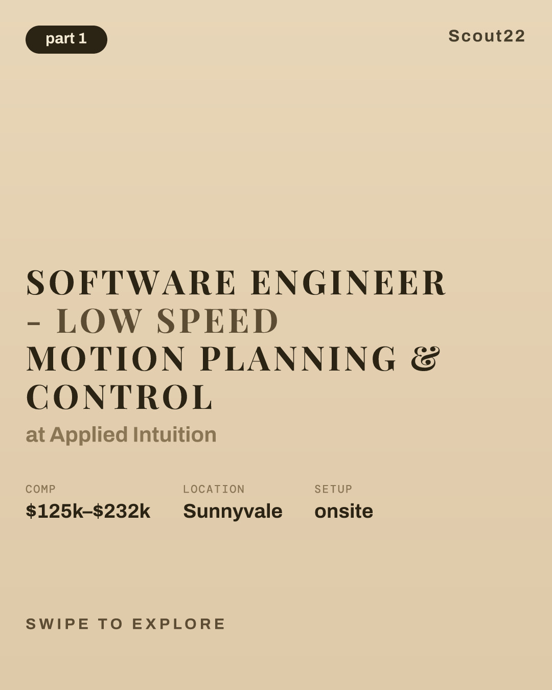 Software Engineer - Low Speed Motion Planning & Control at Applied Intuition
