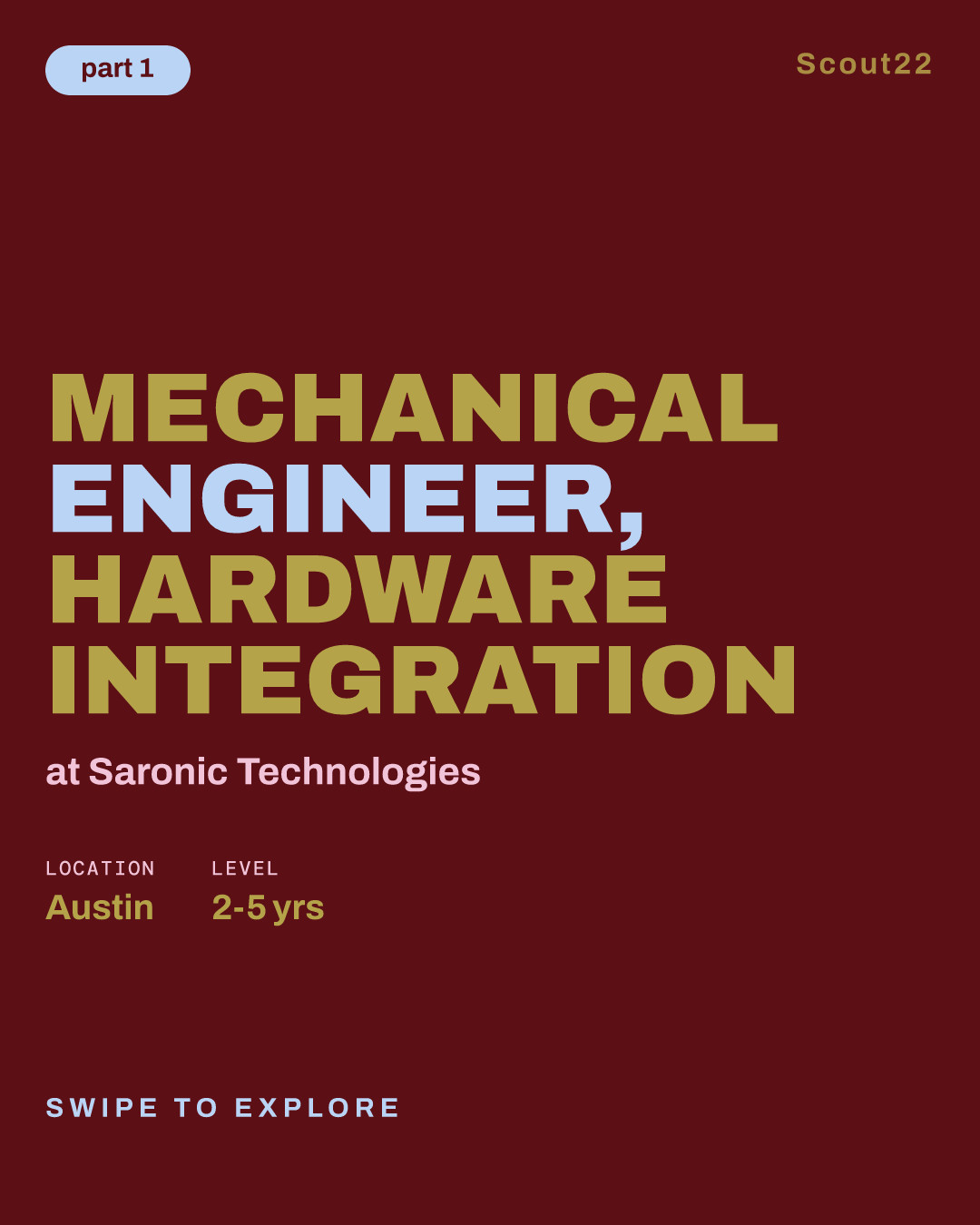Mechanical Engineer, Hardware Integration at Saronic Technologies
