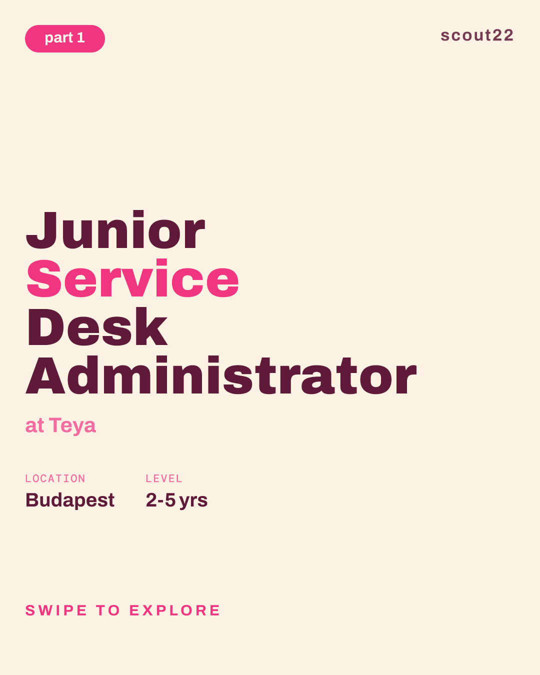 Junior Service Desk Administrator at Teya