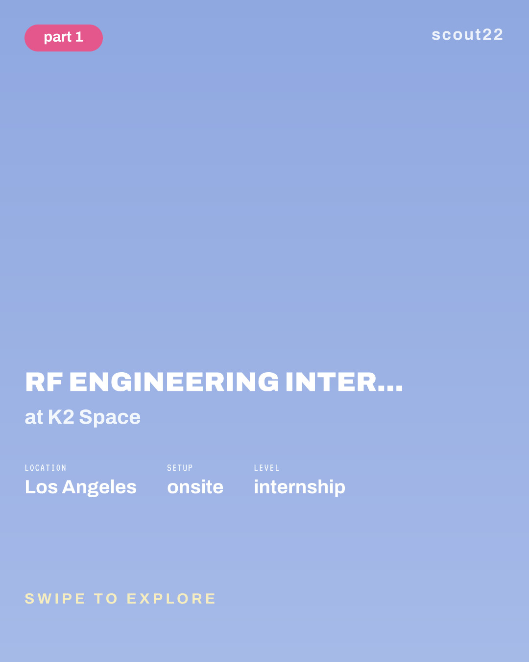 RF Engineering Intern – Summer 2027 at K2 Space