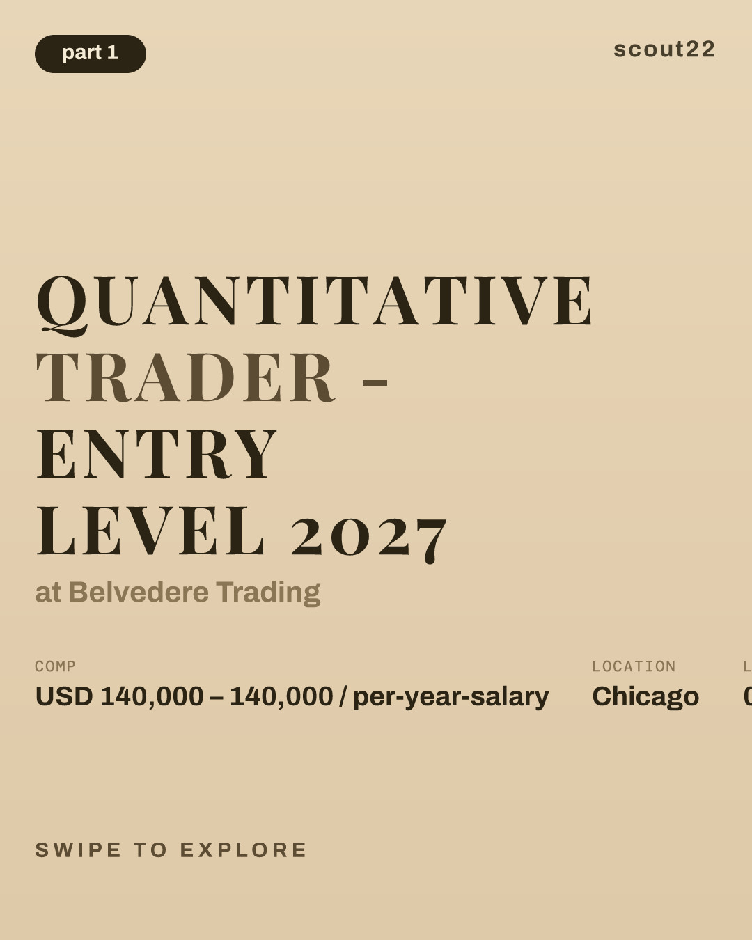 Quantitative Trader - Entry Level 2027 at Belvedere Trading