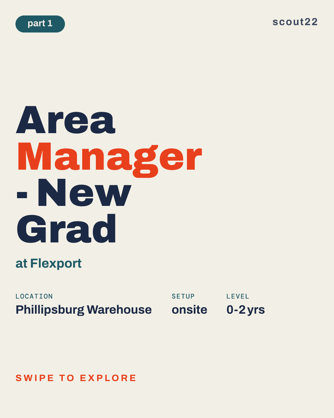Area Manager - New Grad at Flexport