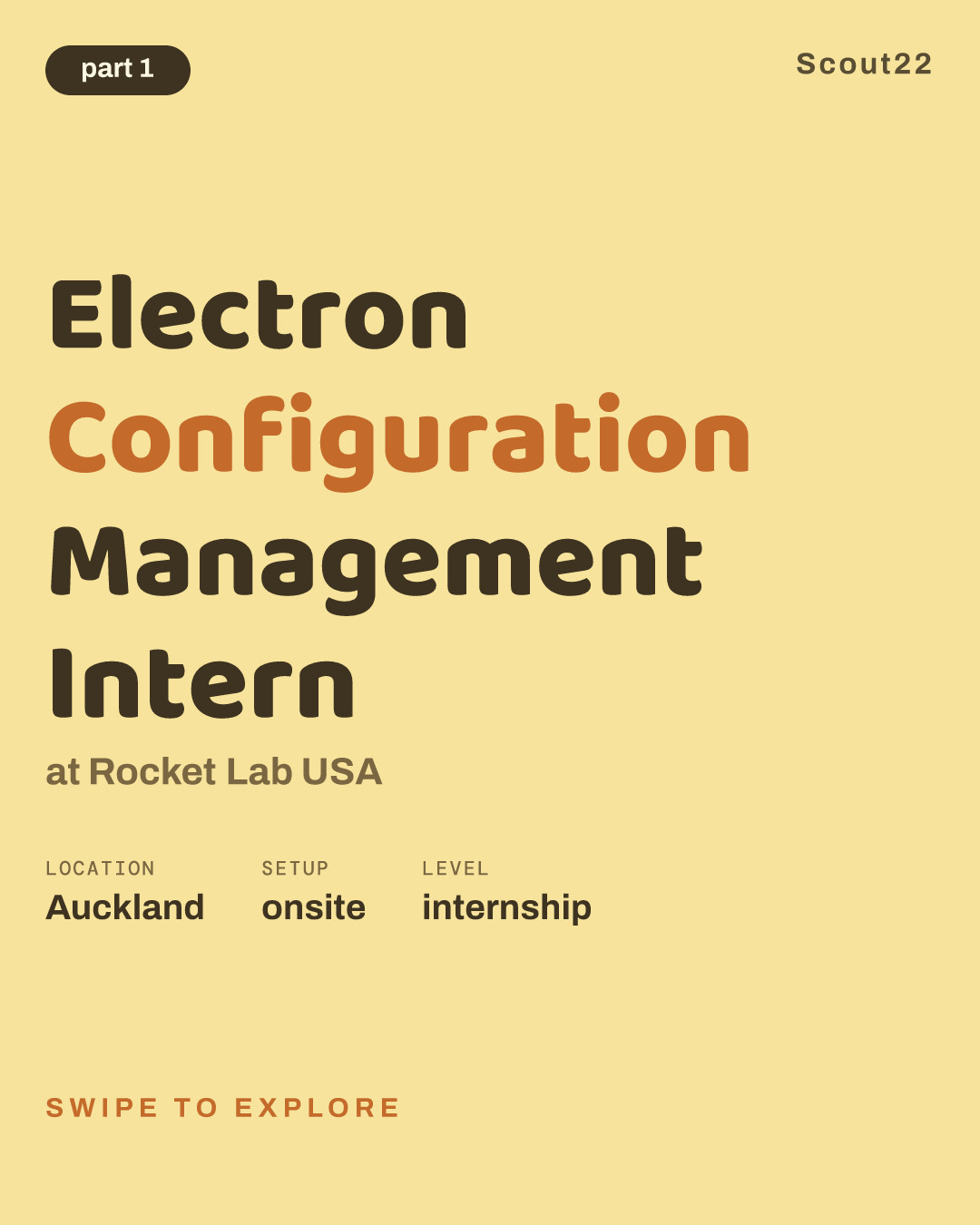 Electron Configuration Management Intern at Rocket Lab USA