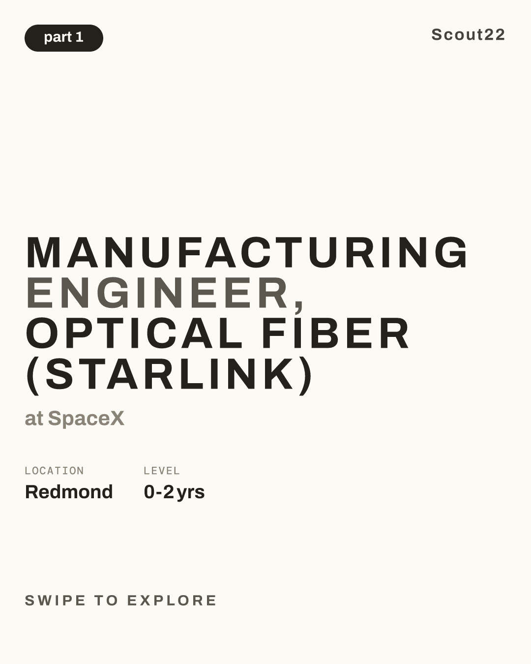 Manufacturing Engineer, Optical Fiber (Starlink) at SpaceX