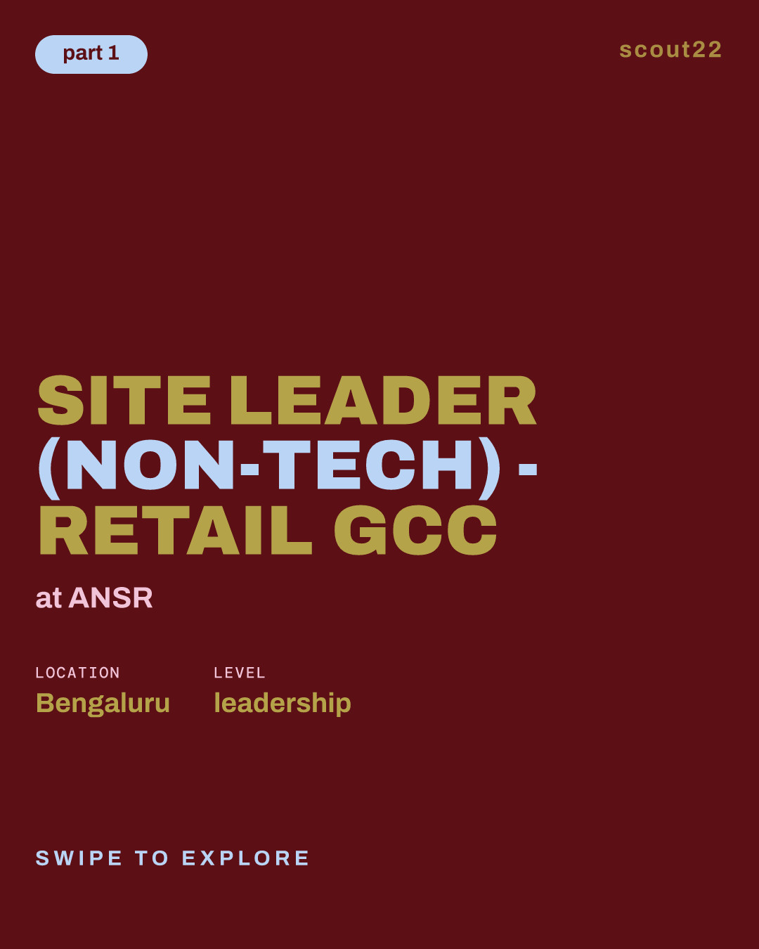Site Leader (Non-Tech) - Retail GCC at ANSR