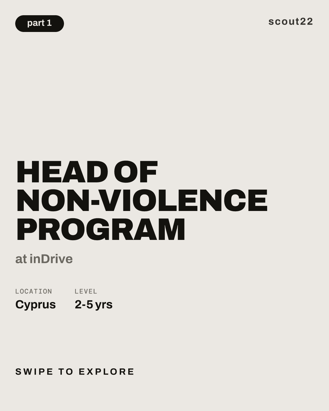 Head of Non-violence Program at inDrive