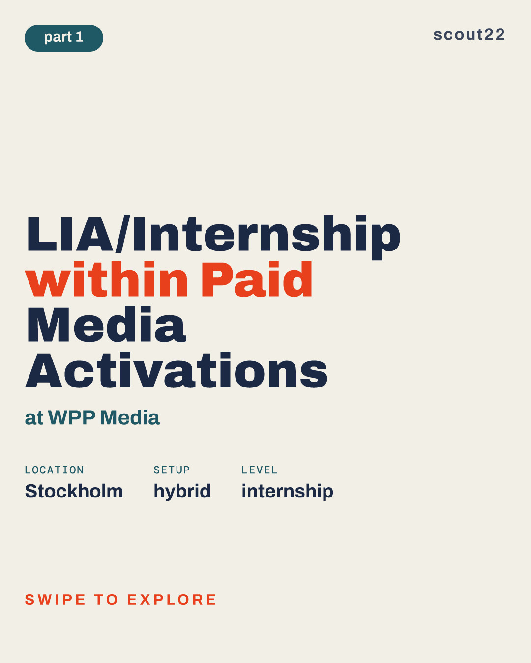 LIA/Internship within Paid Media Activations at WPP Media