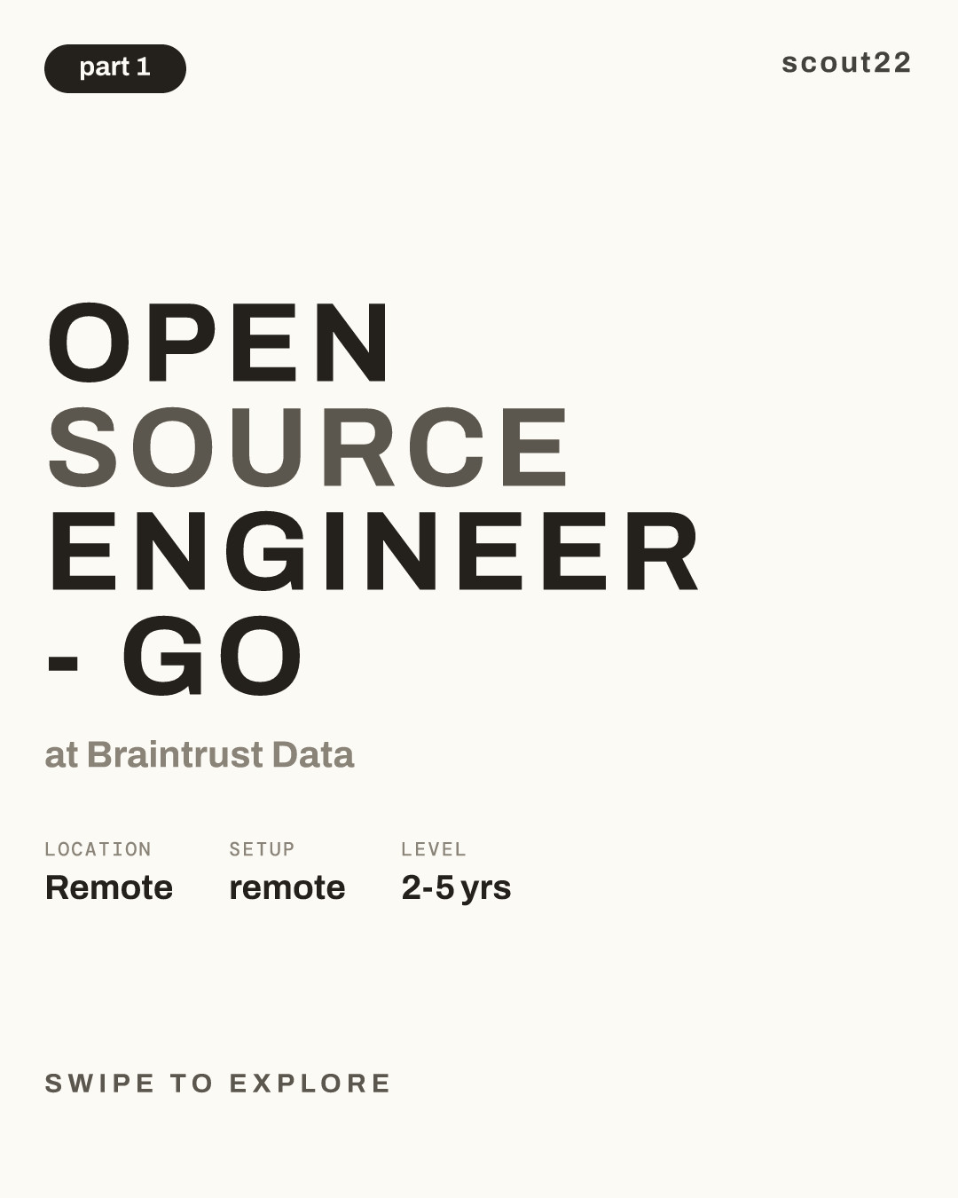 Open Source Engineer - Go at Braintrust Data
