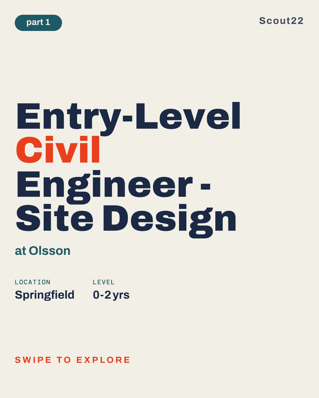 Entry-Level Civil Engineer - Site Design at Olsson