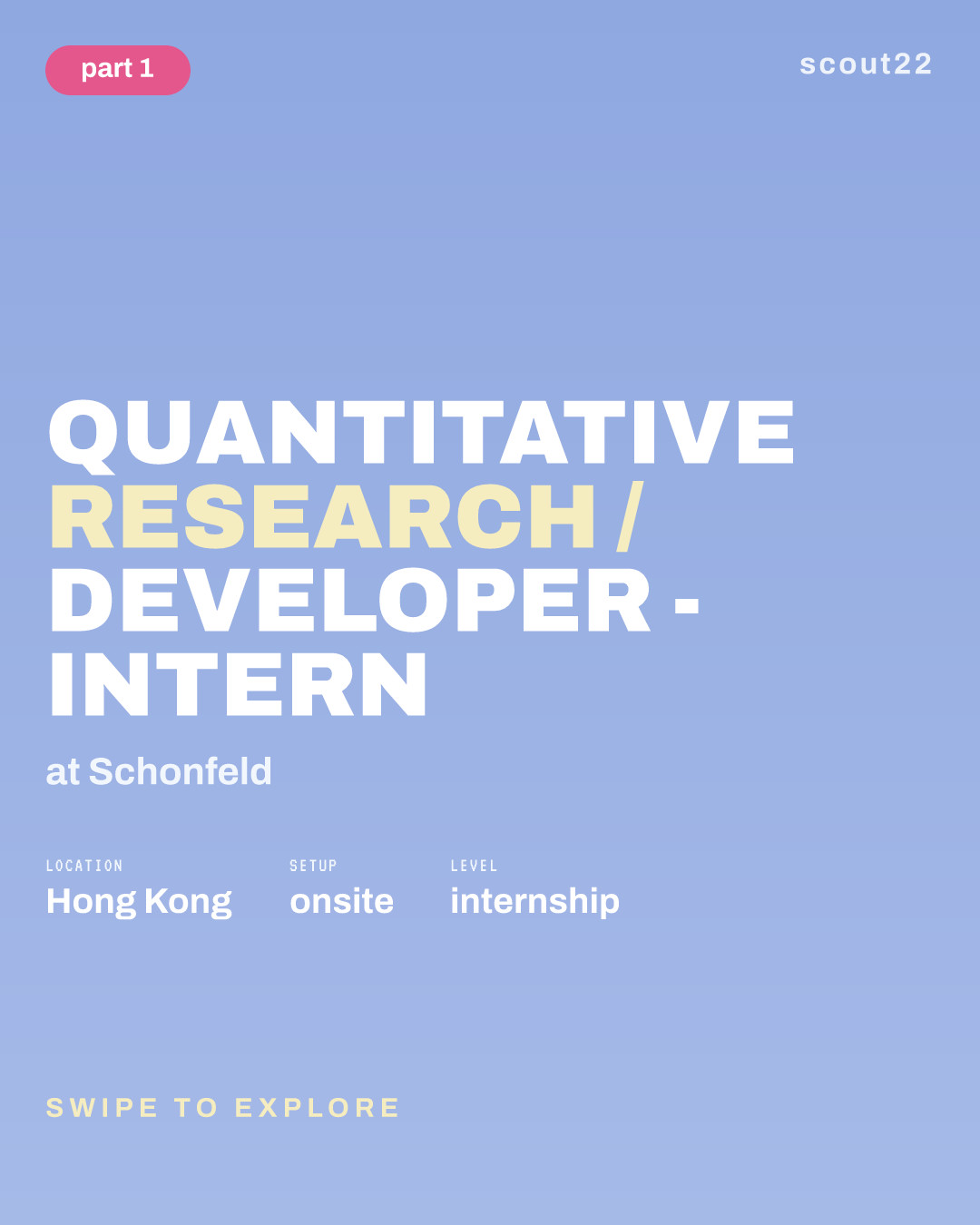Quantitative Research / Developer - Intern at Schonfeld