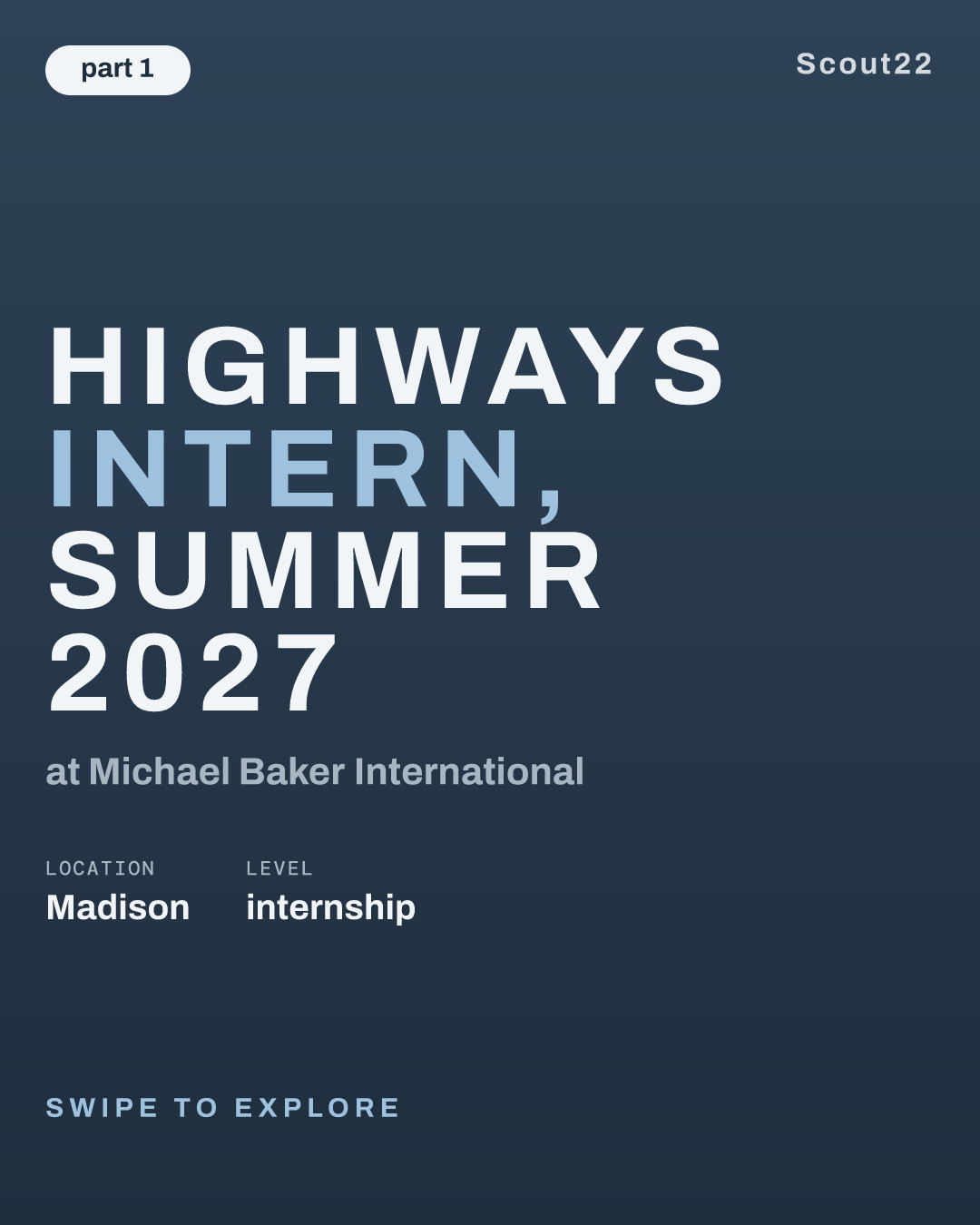 Highways Intern, Summer 2027 at Michael Baker International