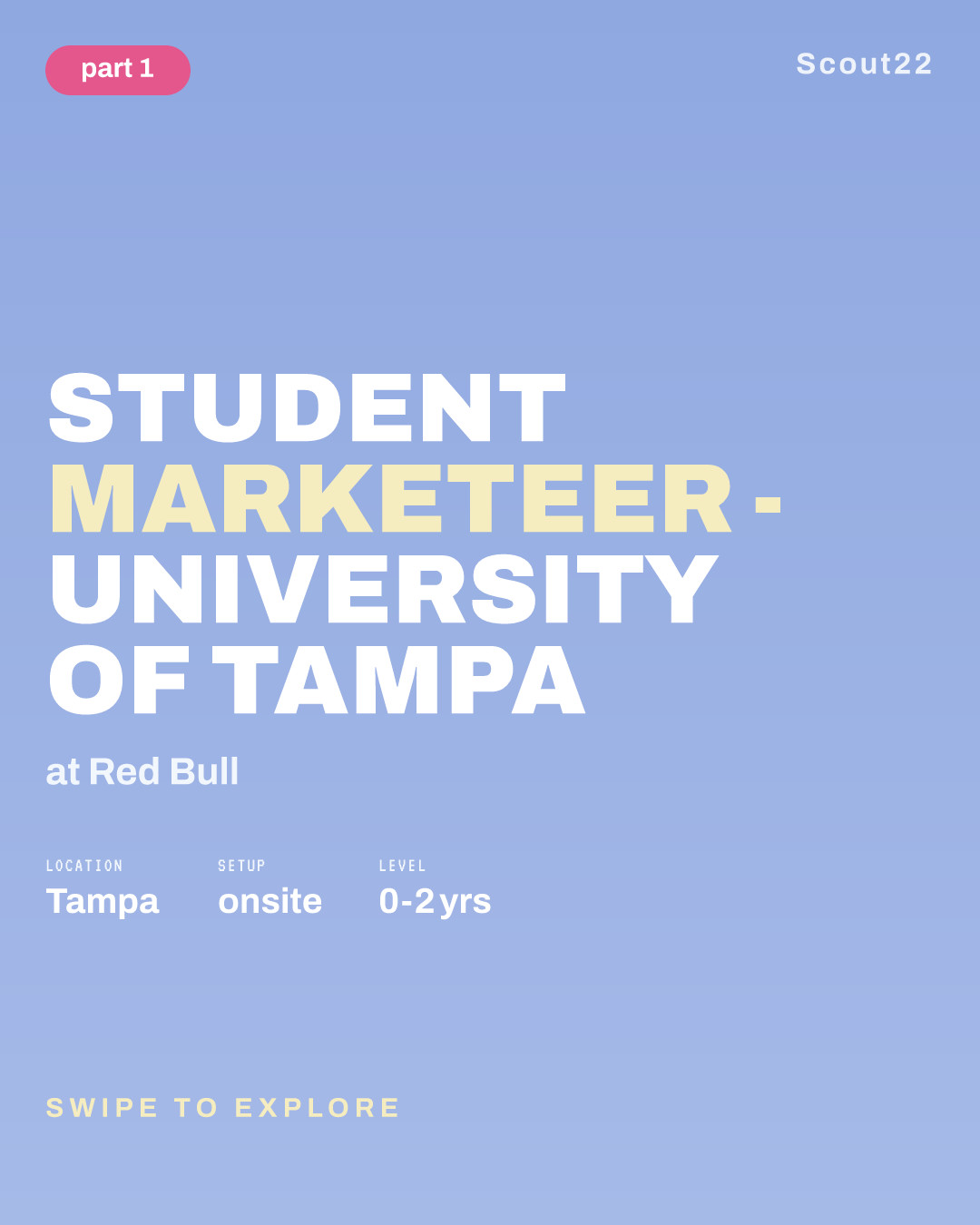 Student Marketeer - University of Tampa at Red Bull