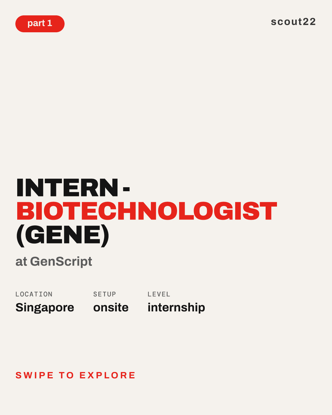 Intern - Biotechnologist (Gene) at GenScript