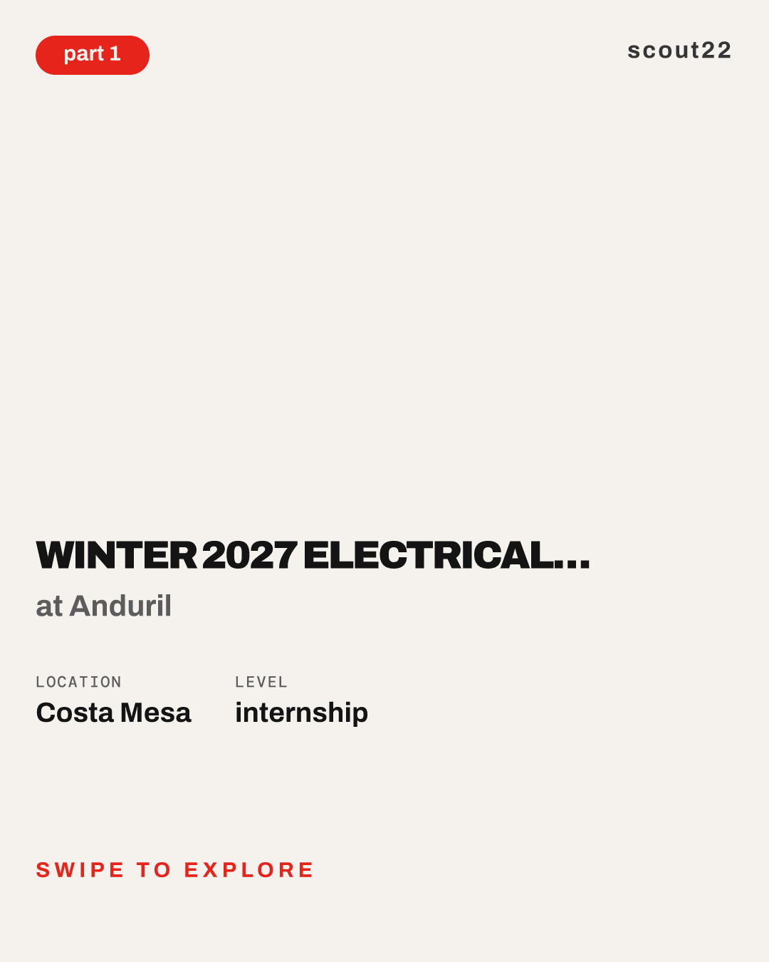 Winter 2027 Electrical Engineer Co-op at Anduril