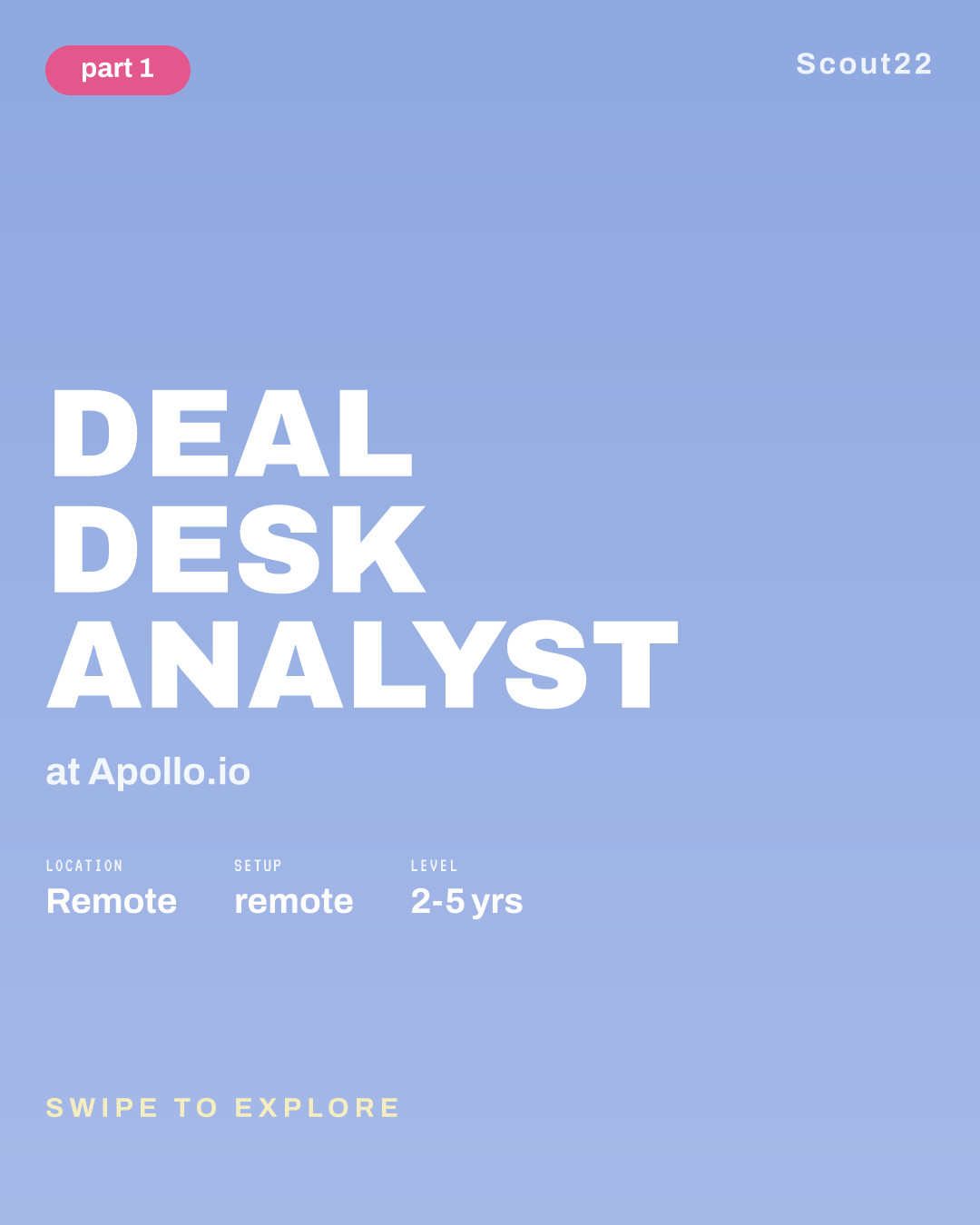 Deal Desk Analyst at Apollo.io