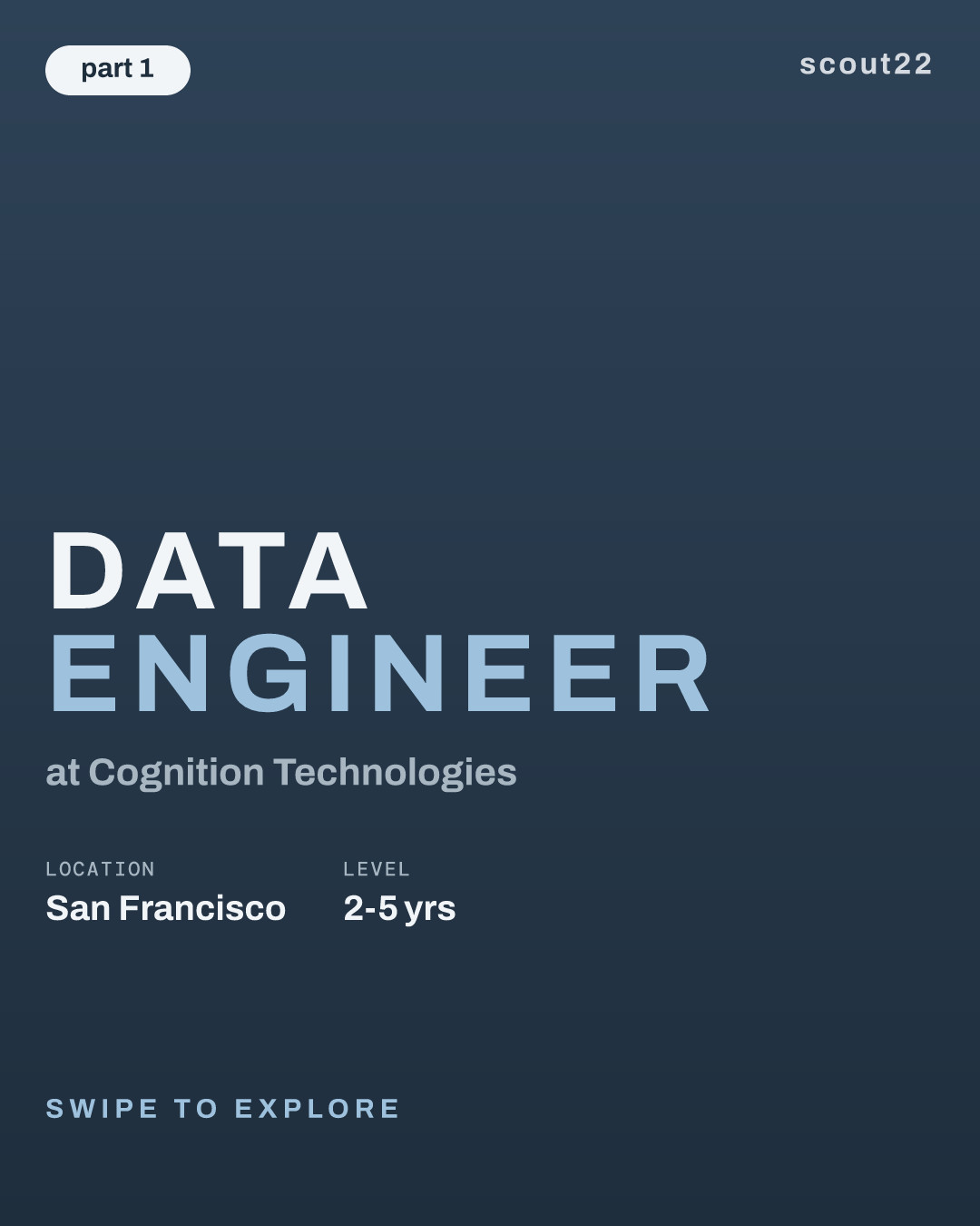 Data Engineer at Cognition Technologies