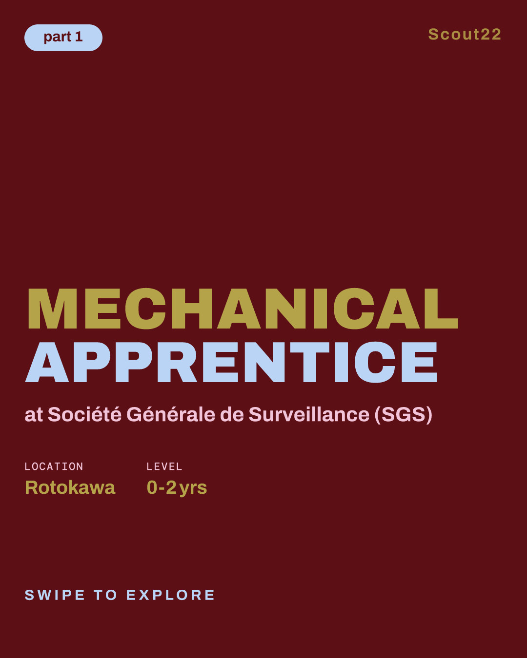 Mechanical Apprentice at Société Générale de Surveillance (SGS)