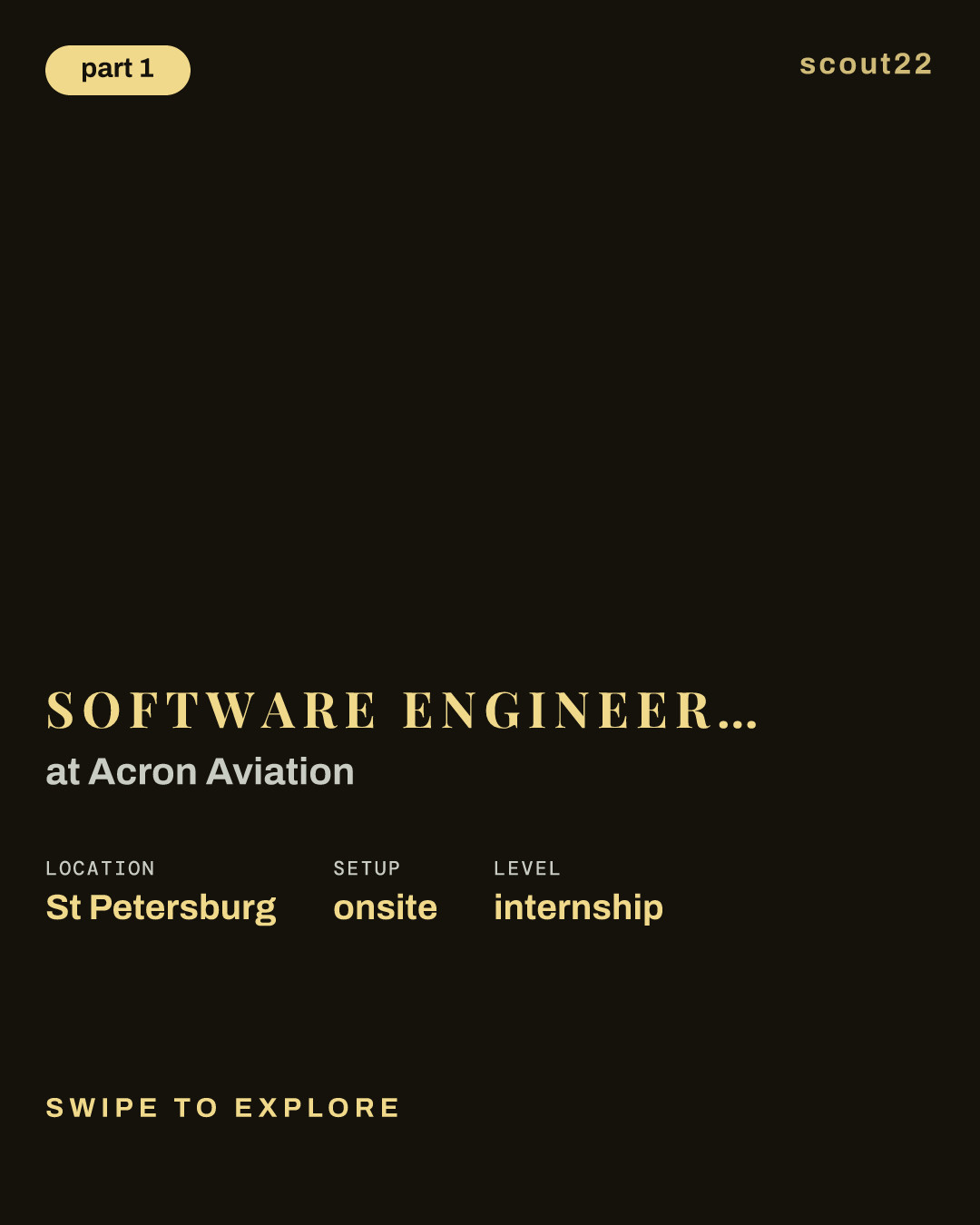 Software Engineer Intern - St. Pete Site at Acron Aviation
