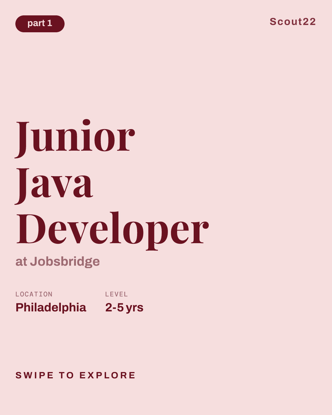 Junior Java Developer at Jobsbridge