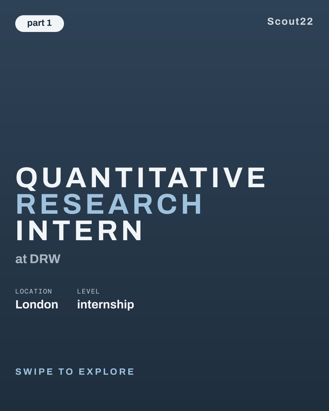 Quantitative Research Intern at DRW