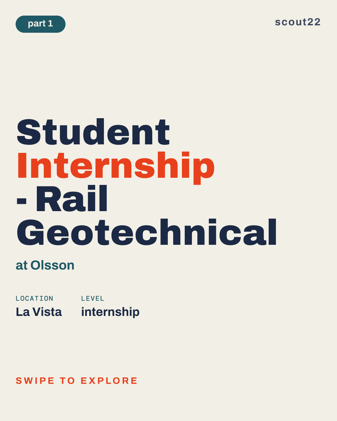 Student Internship - Rail Geotechnical at Olsson