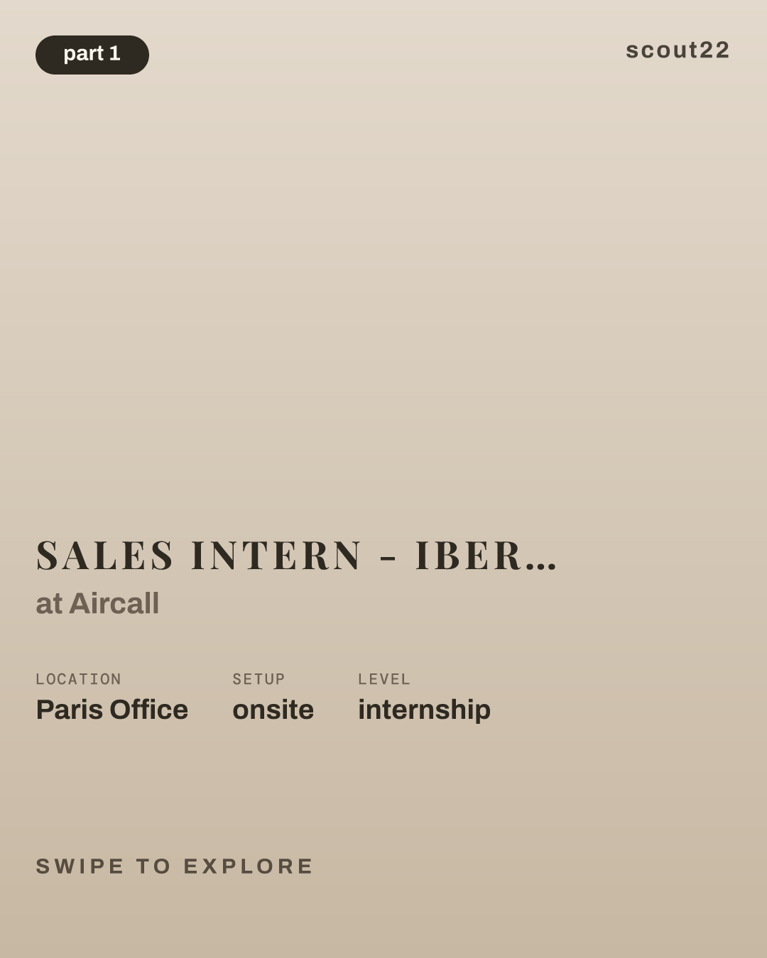 Sales Intern - Iberia market - 6 months at Aircall