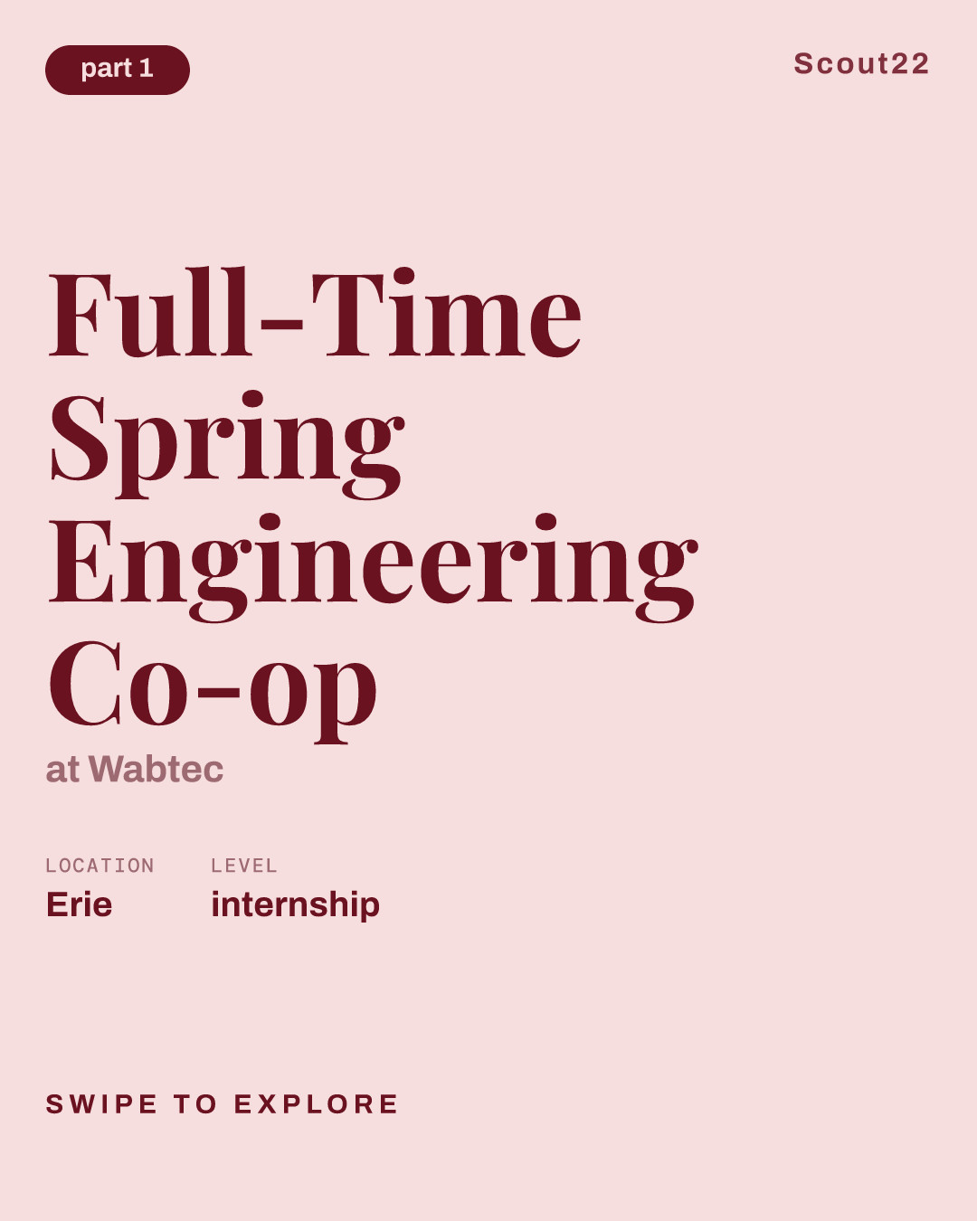 Full-Time Spring Engineering Co-op at Wabtec