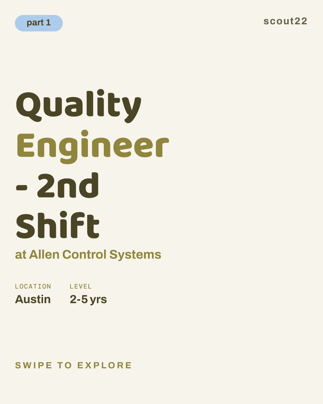 Quality Engineer - 2nd Shift at Allen Control Systems